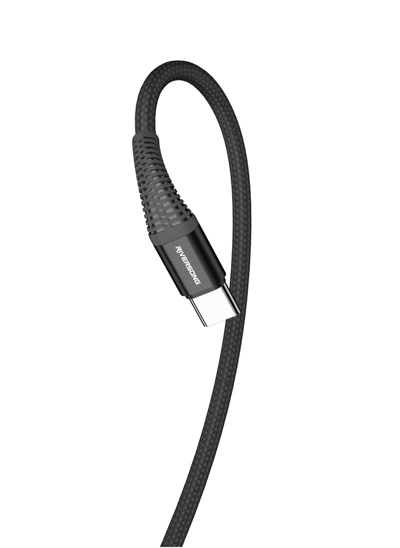 RIVERSONG RIVERSONG CT32 Alpha S Type C Cable - 1 Meter, Black  - Image 2