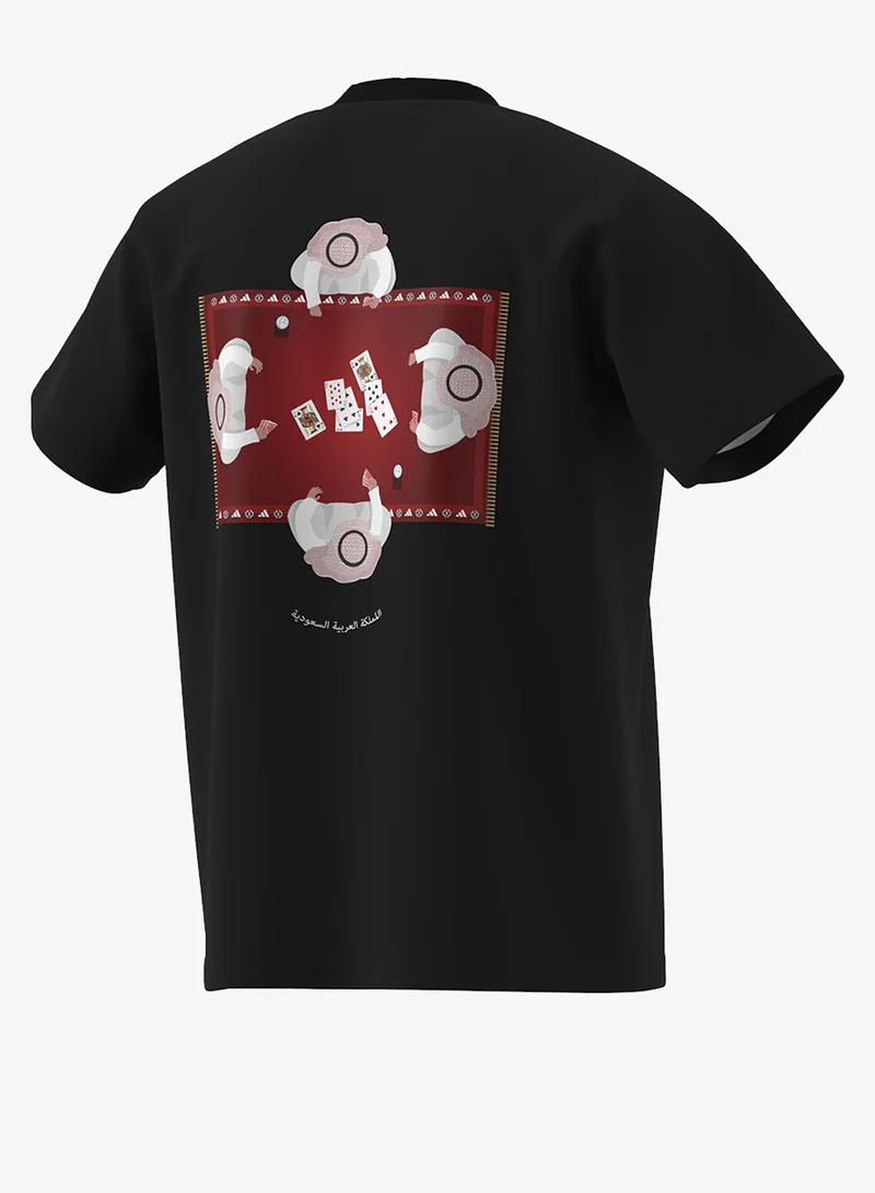 اديداس تيشيرت لعبة بطاقات السعودية