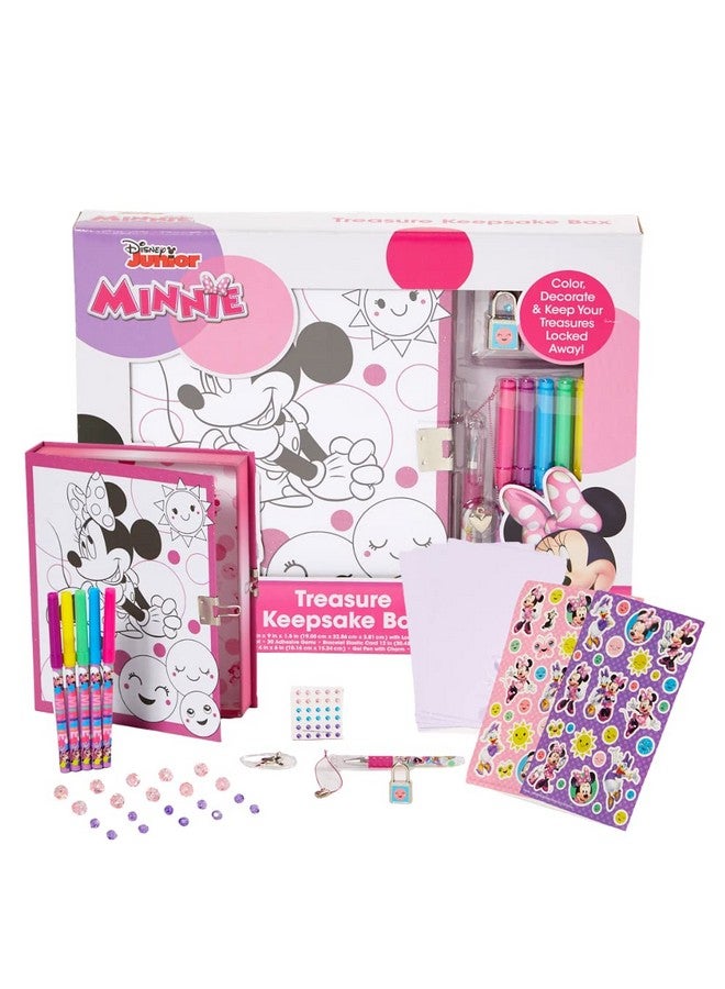 Innovative Designs Disney Minnie Mouse Keepsake Treasure Storage Box Craft Set for Girls - Image 1