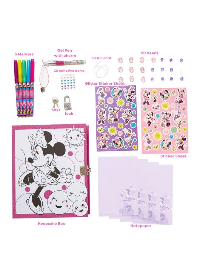 Innovative Designs Disney Minnie Mouse Keepsake Treasure Storage Box Craft Set for Girls - Image 2
