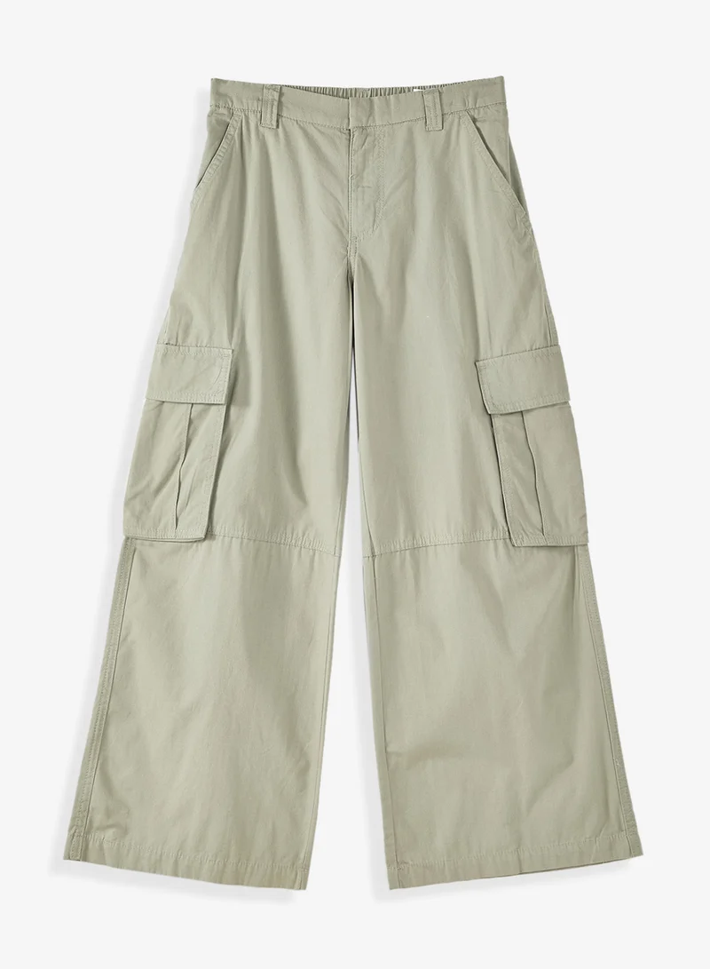 اتش اند ام بنطلون كارجو واسع