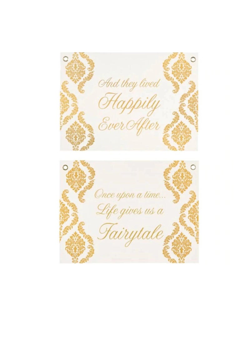 Double-Sided Wedding Sign 14 x 9.875 inches - Image 3