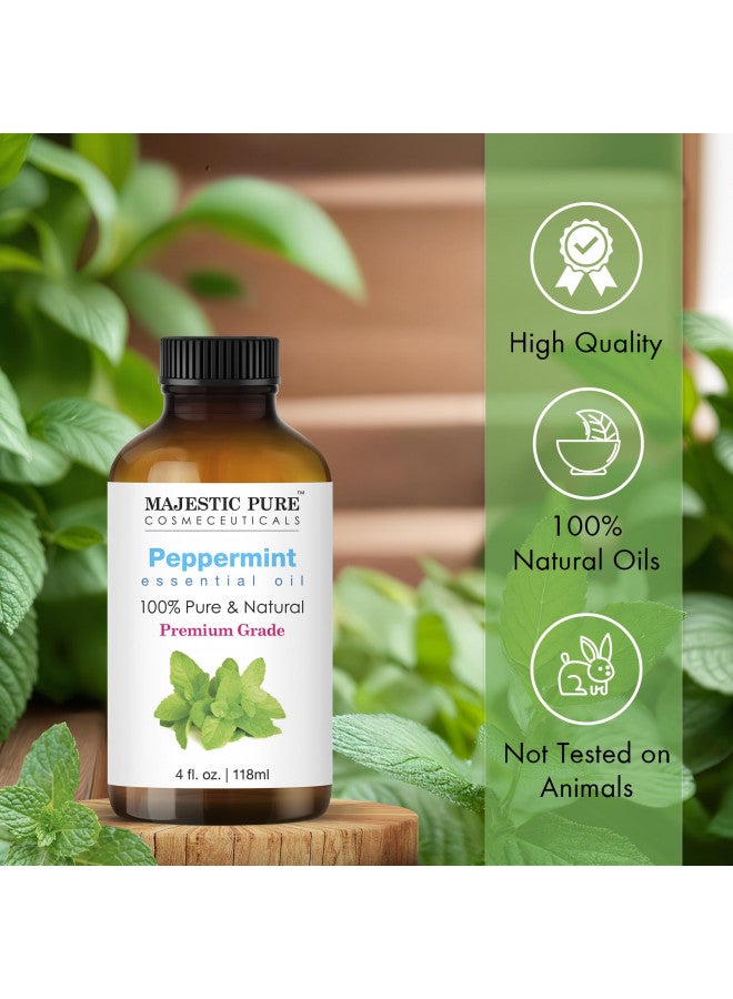 Majestic Pure MAJESTIC PURE Peppermint Essential Oil, Therapeutic Grade, Pure and Natural Premium Quality Oil, 4 fl oz  - Image 4