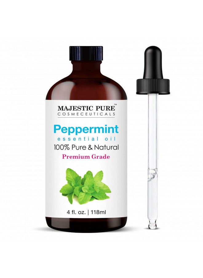 Majestic Pure MAJESTIC PURE Peppermint Essential Oil, Therapeutic Grade, Pure and Natural Premium Quality Oil, 4 fl oz  - Image 1
