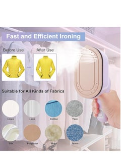 Joyelink Travel Steamer Iron for Clothes Mini - Portable Ironing Machine 180°Rotatable,Travel Small Size Portable Steamer Travel College Dorm Home Essentials Steamer for Clothes (Purple)  - Image 2