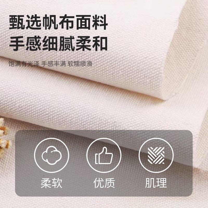 Fashionable Double-Sided Canvas Women'S Tote Bag Gold Silk Embroidered Bag Large Capacity Canvas Shoulder Bag Versatile Casual Satchel - Image 3