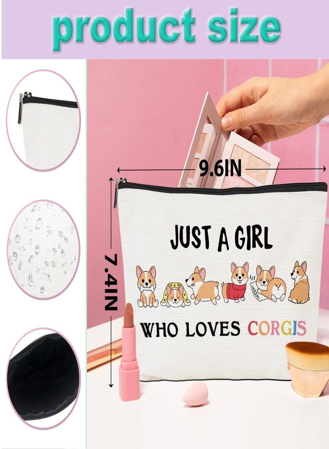 CQM Corgi Gifts Funny Corgi Makeup Bag Funny Cosmetic Bag Toiletry Bag Zipper Pouch for Women Girls Female Sister Daughter Friend Birthday Graduation Friendship - Image 4