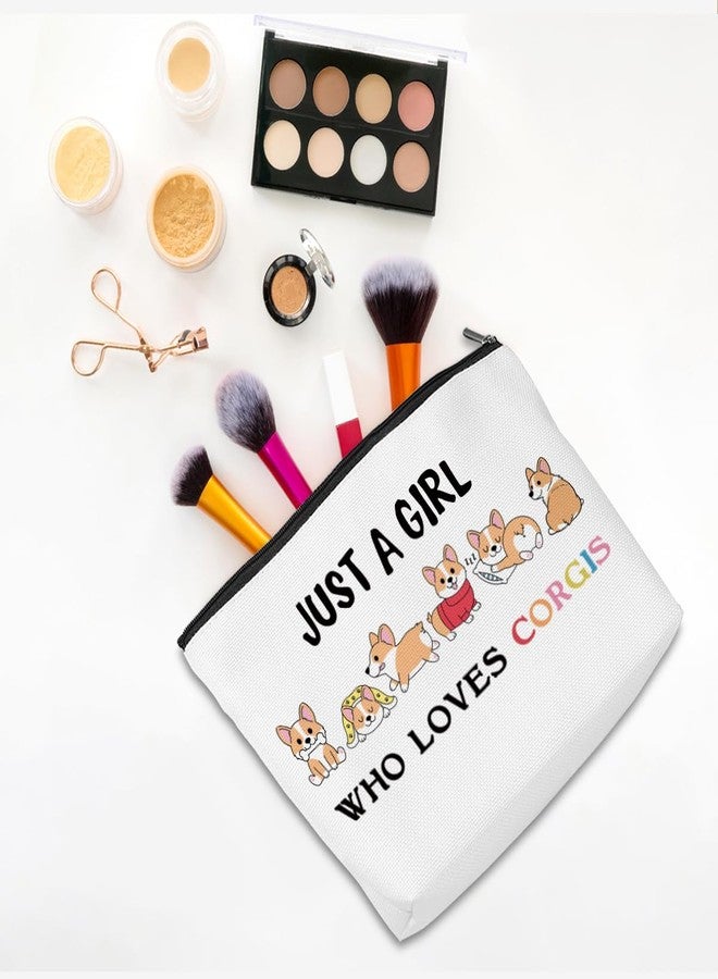 CQM Corgi Gifts Funny Corgi Makeup Bag Funny Cosmetic Bag Toiletry Bag Zipper Pouch for Women Girls Female Sister Daughter Friend Birthday Graduation Friendship - Image 3