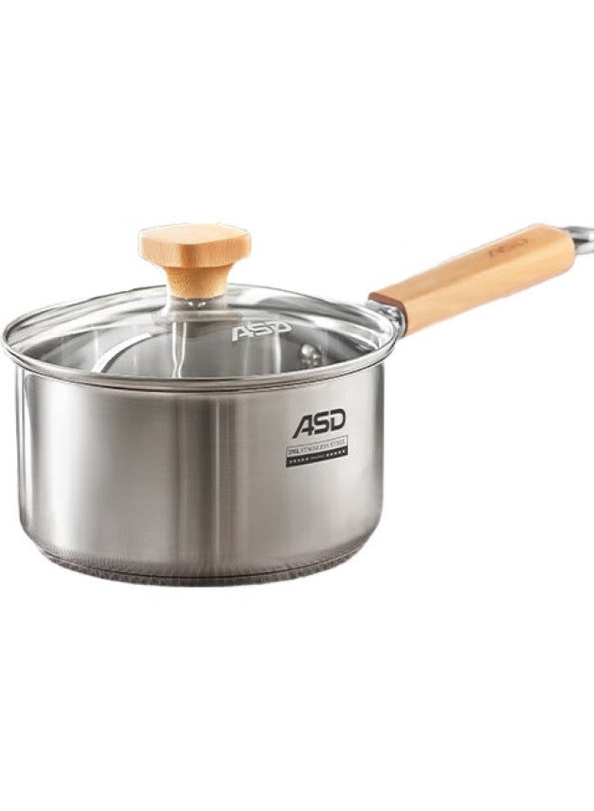 Asd Milk Pot, 316L Stainless Steel, 16Cm Thickened Base, Baby Food Pot, Small Pot, Compatible With Induction And Gas Stoves, Ns16B13Wg - Image 3