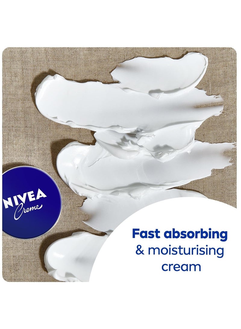 Nivea Creme Moisturising Cream, Universal All Pourpose Face Body Hands, Tin 400ml - Image 2