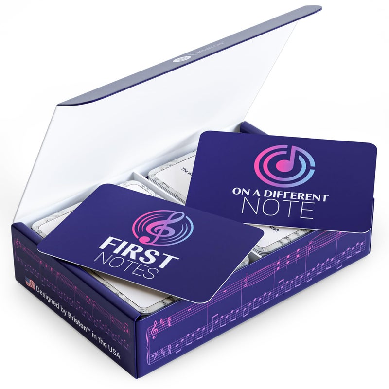 Briston Music Theory Flash Cards Set 140 Music Note Symbol Learning Cards for Teen Adult Students Treble Bass Alto Tenor Clef Time Key Signature Study Aid - Image 3