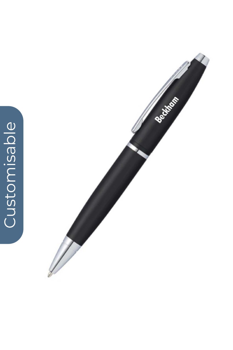 Cross Personalised Cross Calais™ Matte Black with Polished Chrome Appointments Ballpoint Pen - Image 1