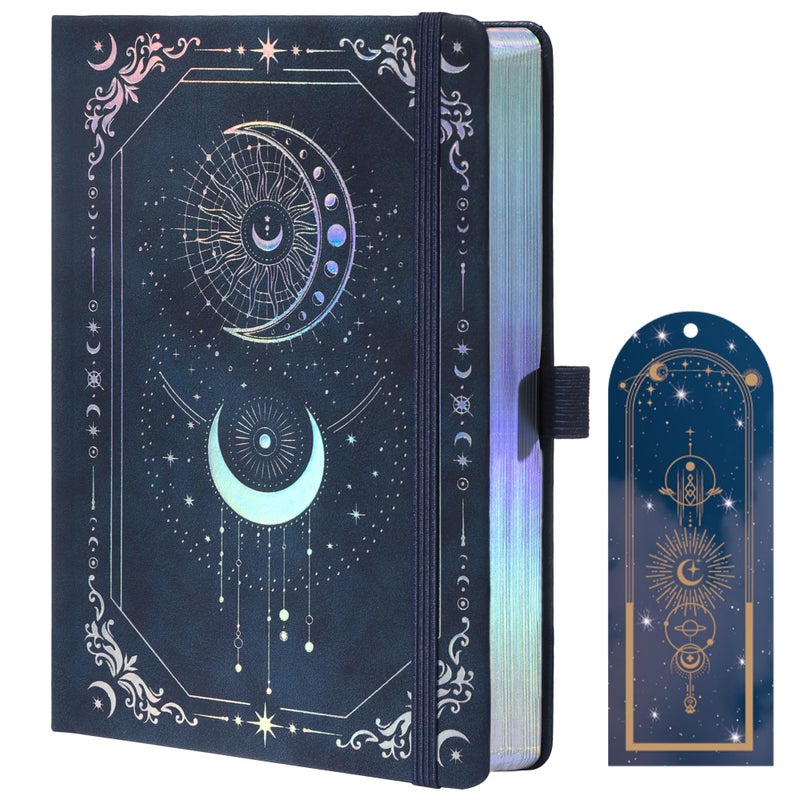 TIEFOSSI Lined Journal for Women Men, Vintage Notebooks with Bookmarks, Hardcover A5 College Ruled Notebook 316 Numbered Pages for Writing, Daily Journal for Work School, Note Taking - Image 1