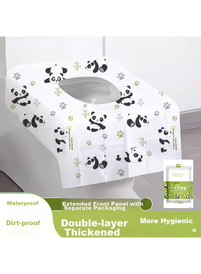 Jajalin 10-pack Disposable Toilet Seat Covers, Thick Postpartum Maternity Travel Toilet Seat Protectors - Image 1