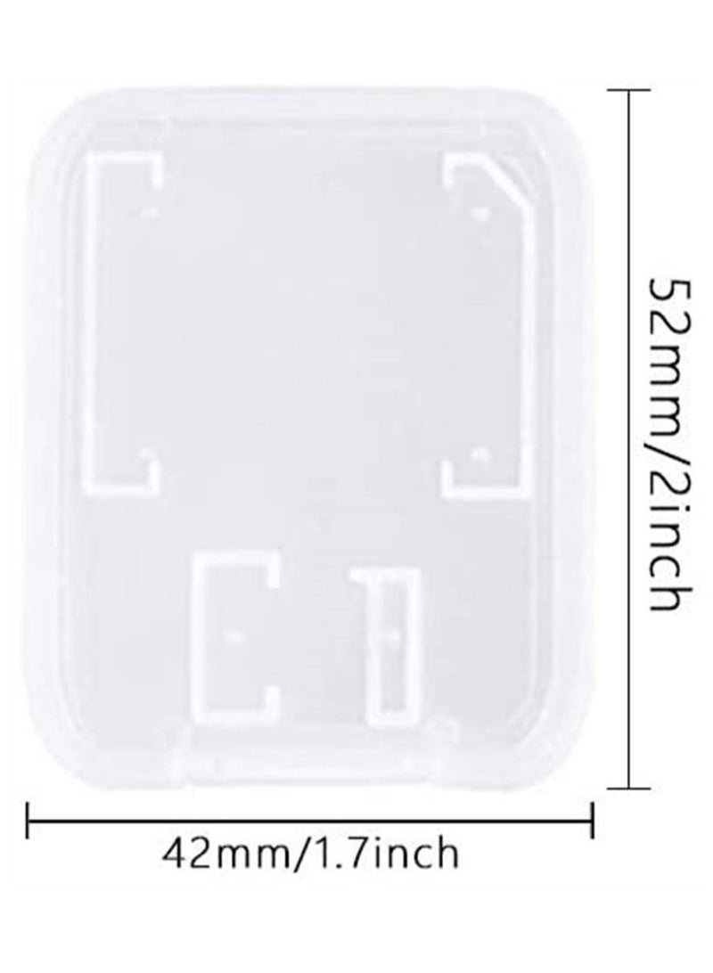 Memory Card Cases Tf Single Card Small White Box Big Card Small White Box Clear Plastic Memory Card Case for SD Micro SD T flash Card 10pcs - Image 3