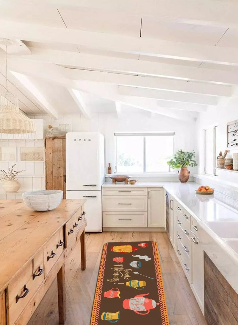 1pc Cup Print Kitchen Carpet  - Image 4