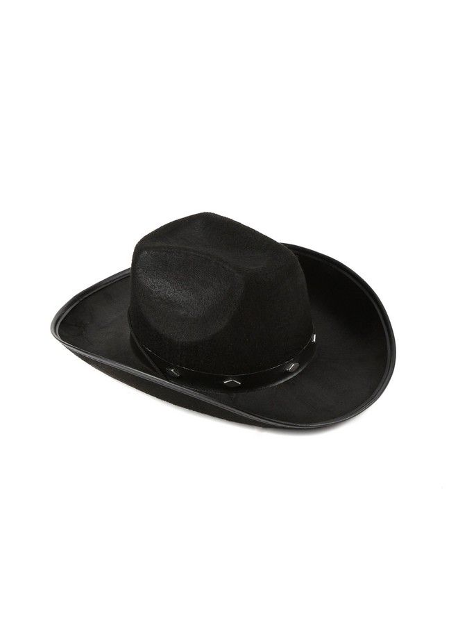 Fun Central Felt Studded Cowboy Hat Party Favor Supplies Black - Image 5