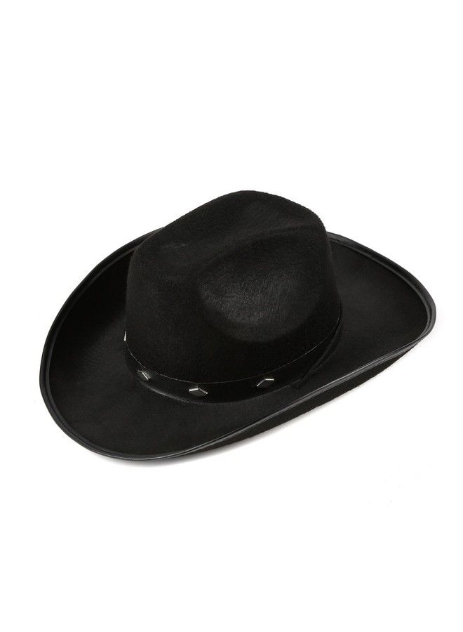 Fun Central Felt Studded Cowboy Hat Party Favor Supplies Black - Image 2