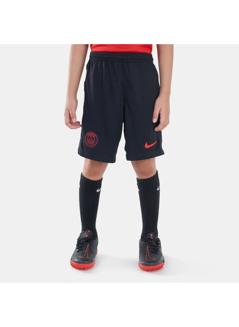 Nike Kids' Paris Saint-Germain F.C. Stadium Third Football Shorts - 2021/22