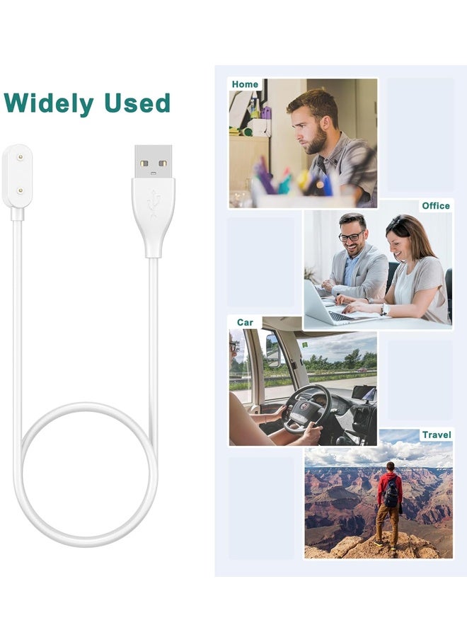 USB Charger Cable Compatible with Huawei Watch Fit/Fit 2/Fit Mini/Band 9/8/7/6/6 Pro/Honor Band 9/8/7/6/Watch ES Smartwatch Replacement Magnetic Charging Cord, White 100cm - Image 5