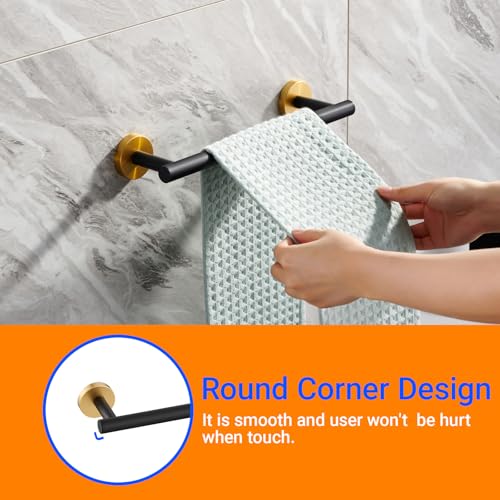 Miyili 12 Inch Bath Towel Bar Polished Stainless Steel Towel Rack for Bathroom, Kitchen Towel Holder Wall Mount, A01C30A - Image 5