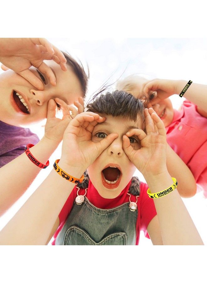 Jovitec Construction Zone Party Favors Rubber Bracelets For Kids Construction Birthday Party And Construction Themed Supplies Construction Themed Silicone Wristbands (48 Pieces) - Image 5