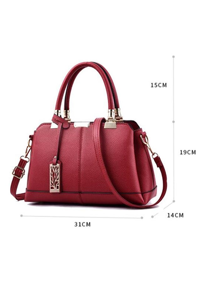 Generic Designer Shoulder Bag Wine Red  - Image 3