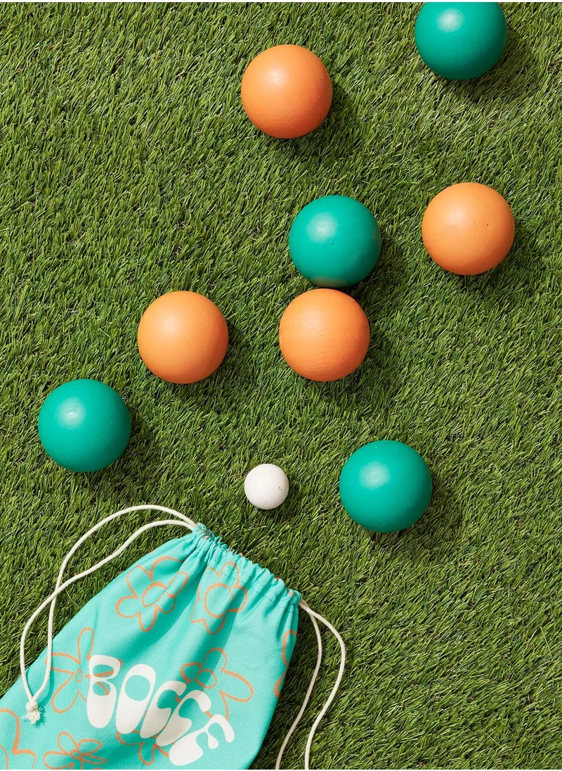 Typo Keyline Daisy Green Wooden Bocce Set