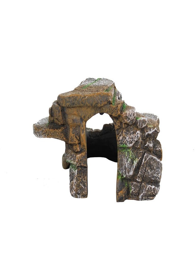 Penn Plax PENN-PLAX Reptology Shale Scape Step Ledge & Cave Hideout – Basking Area - Decorative Resin for Aquariums & Terrariums – Great for Reptiles, Amphibians, and Fish – Medium - Image 5