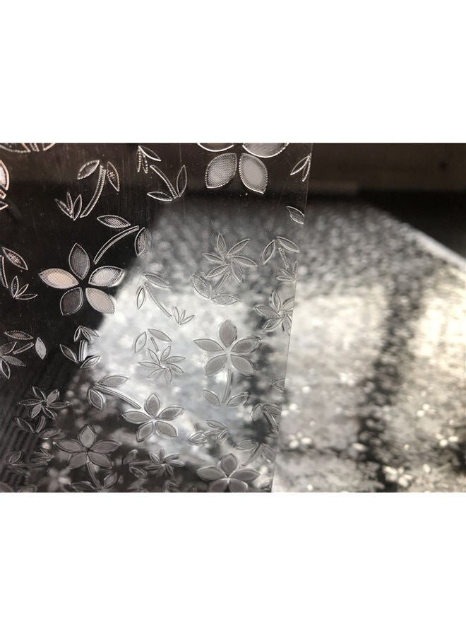 NIBEMINENT Floral Window Sticker Clear 50x200cm - Image 3