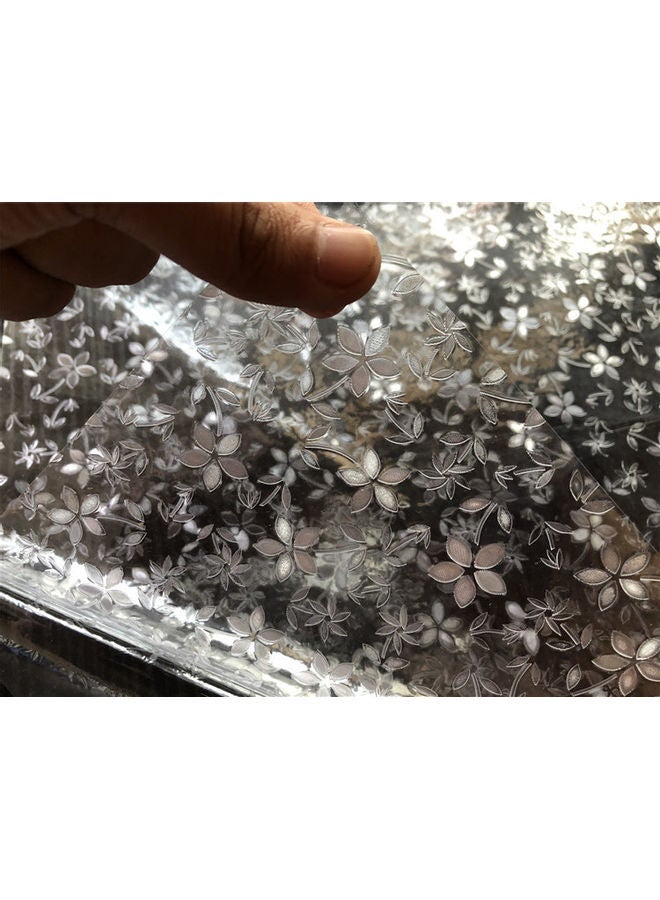 NIBEMINENT Floral Window Sticker Clear 50x200cm - Image 2