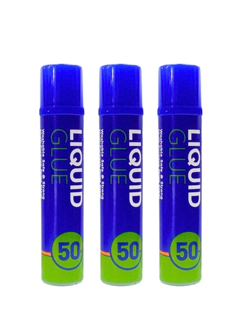 Sadaf Liquid Glue 50ml Washable Safe And Strong Muli Purpose Dries Clear (Pack of 3) - Image 2