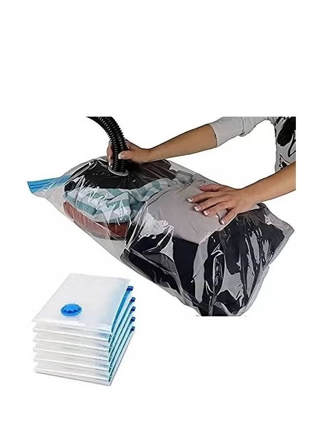 Space-saving storage bag for clothes, blankets, and linens. Large size, vacuum-sealed, one piece, 70 x 100 cm. - Image 5
