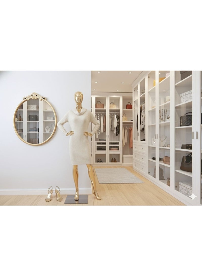 A wall mirror with a unique and luxurious design - Image 5