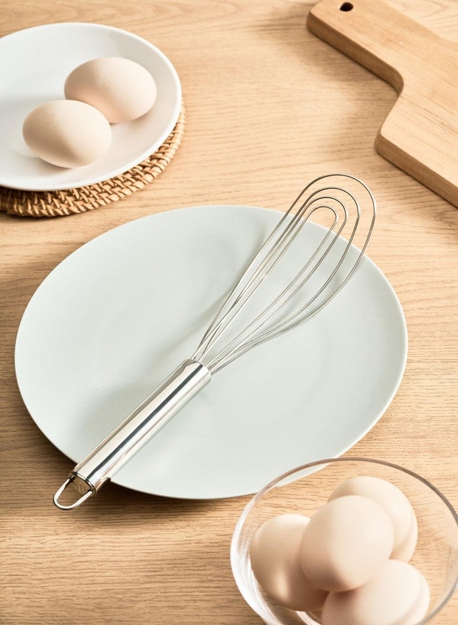 TAFOND 10.63" Stainless Steel Flat Whisk,Egg Beater for Blending,Whisking,Beating,or Stirring - Image 5