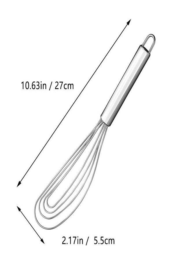 TAFOND 10.63" Stainless Steel Flat Whisk,Egg Beater for Blending,Whisking,Beating,or Stirring - Image 2