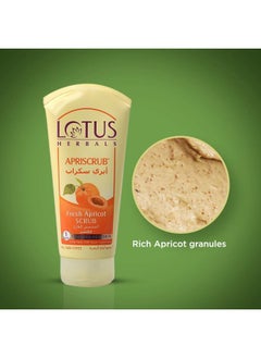 LOTUS HERBALS Apriscrub Fresh Apricot Scrub 180Gm  - Image 2
