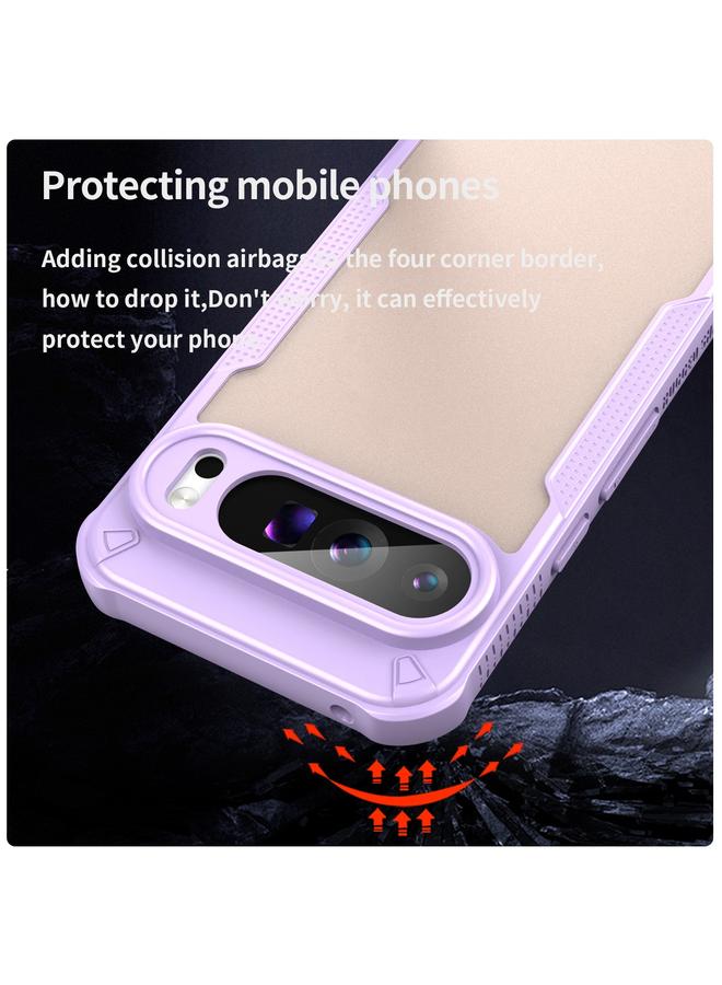S-TOP Case For Google Pixel 9 Pro XL Armor Glaze PC Hybrid TPU Phone Case - Image 4