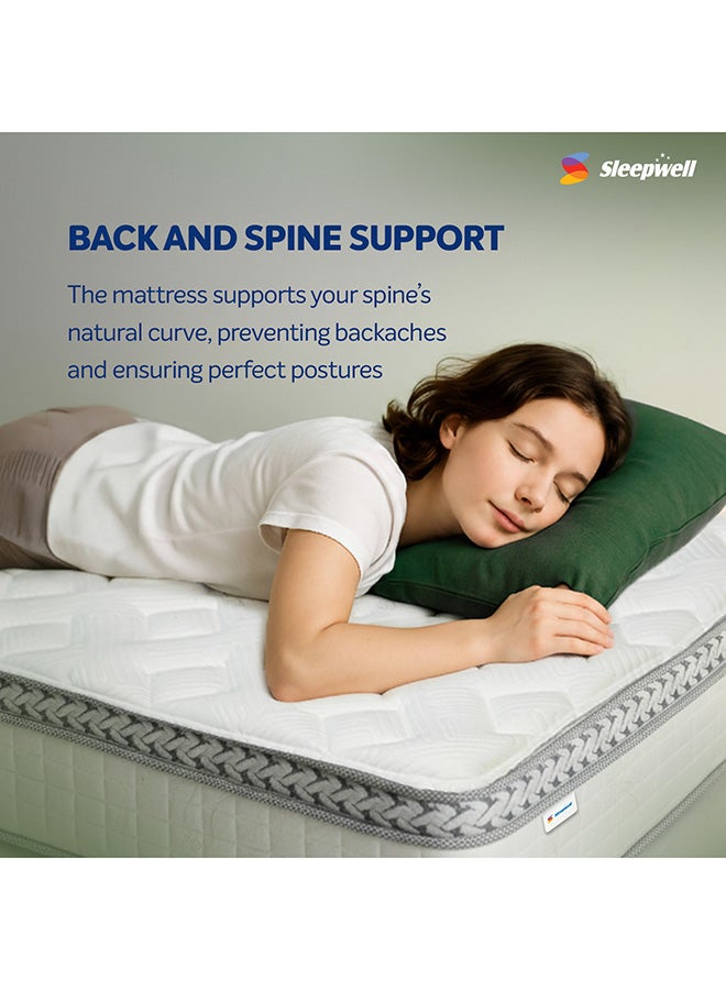Sleepwell Ortho Pro Profiled Memory Foam | Orthopedic Matress with Acuprofile Zoning | Airvent Gel Cooling | Medium Firm Support | Neem Fresche Protection | 200x120x25 - Image 3