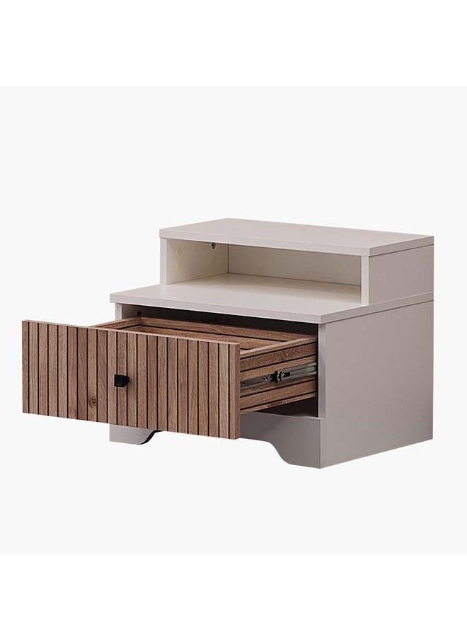 Home Box - Polo 1-Drawer Nightstand with Shelf 43 x 43.2 x 54.2 cm - Image 1