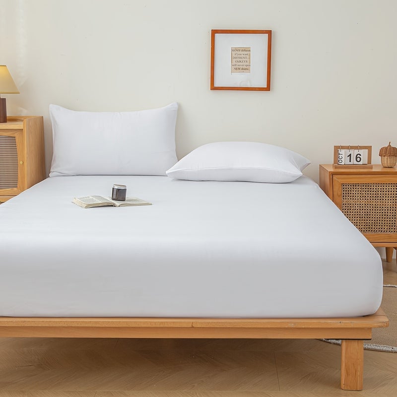 1pc New Skin-Friendly, Soft, and Comfortable Fitted Sheet, Suitable for Bedroom Mattress Protector - Image 1