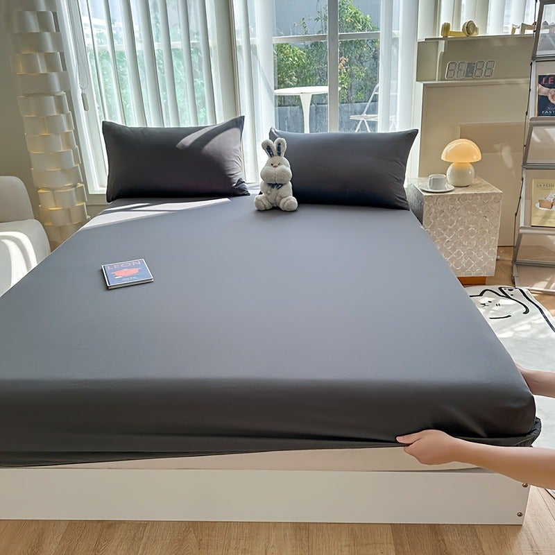 1pc New Skin-Friendly, Soft, and Comfortable Fitted Sheet, Suitable for Bedroom Mattress Protector - Image 2