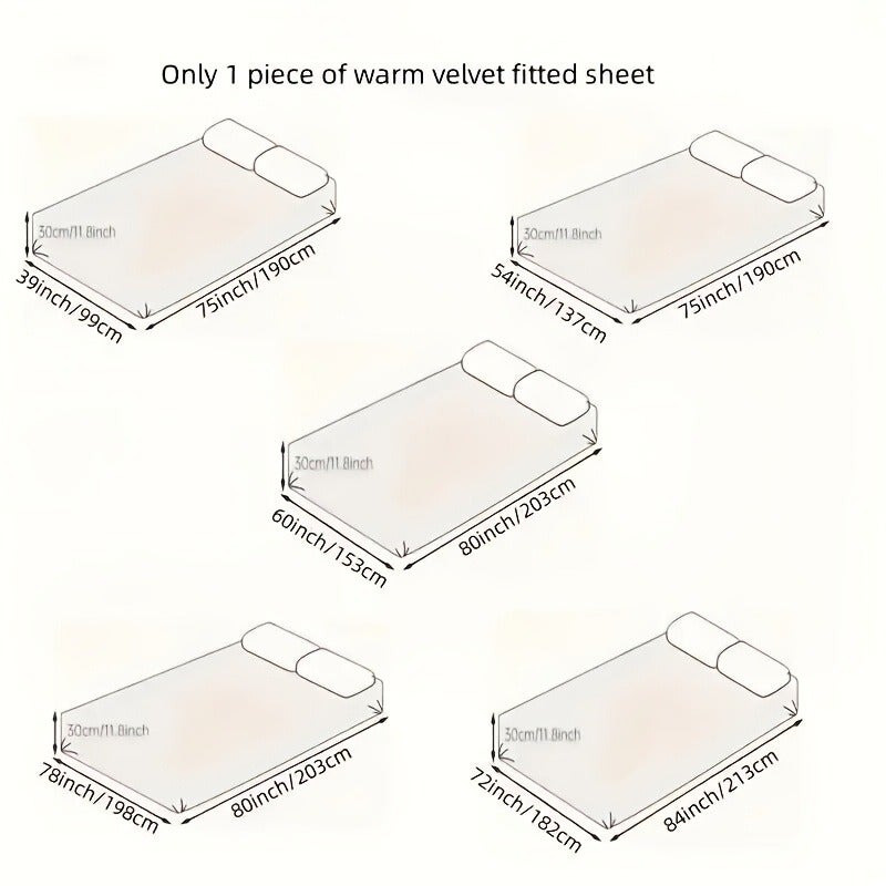 1pc New Skin-Friendly, Soft, and Comfortable Fitted Sheet, Suitable for Bedroom Mattress Protector - Image 5