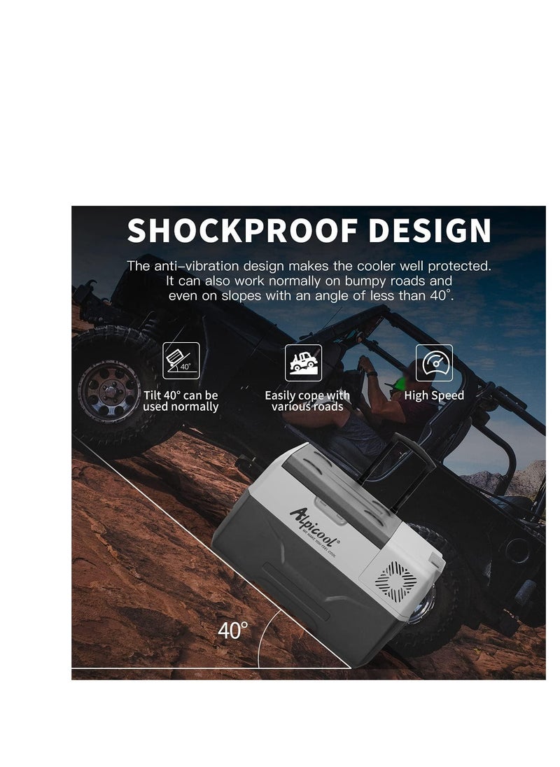 Alpicool - 50L Wheeled Refrigerator for Cars and Homes 635*396*606 mm - Image 1