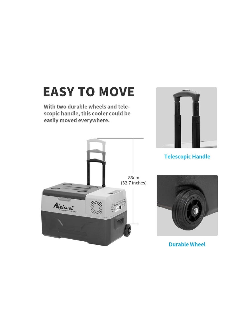 Alpicool - 50L Wheeled Refrigerator for Cars and Homes 635*396*606 mm - Image 1