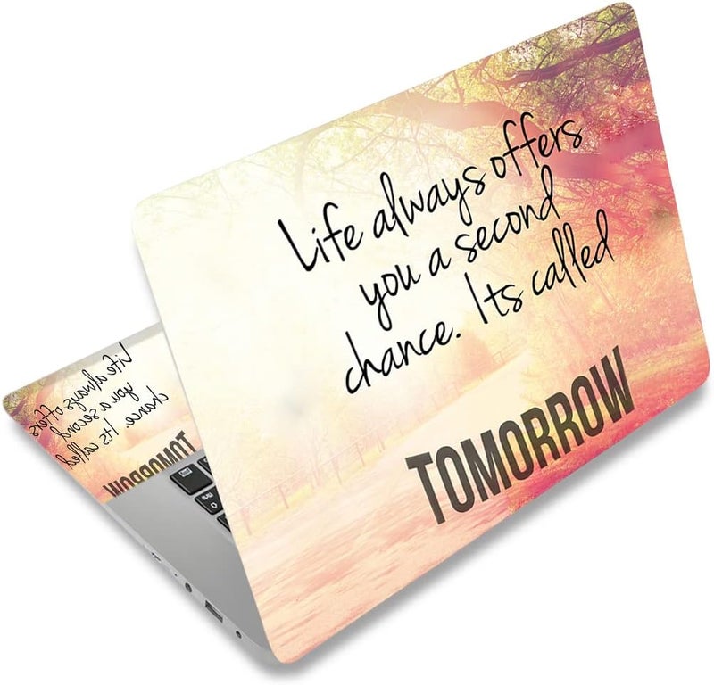 Laptop Skin Sticker Decal,12" 13" 13.3" 14" 15" 15.4" 15.6 inch Laptop Skin Sticker Cover Art Decal Protector Notebook PC (Inspiring)