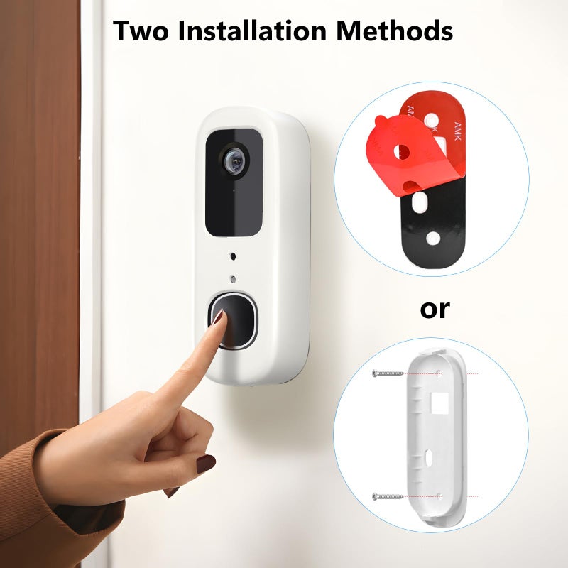 ALERTCAM Anti-Theft Doorbell Bracket for Arlo Video Doorbell 2K (2nd Gen), Easy No-Drill Mounting Bracket, Weatherproof Protection for Arlo Doorbell Camera, Ideal for Homes, Apartments, Rentals - Image 4