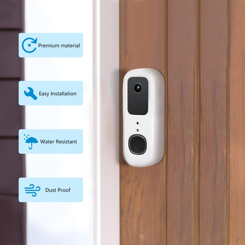 ALERTCAM Anti-Theft Doorbell Bracket for Arlo Video Doorbell 2K (2nd Gen), Easy No-Drill Mounting Bracket, Weatherproof Protection for Arlo Doorbell Camera, Ideal for Homes, Apartments, Rentals - Image 5