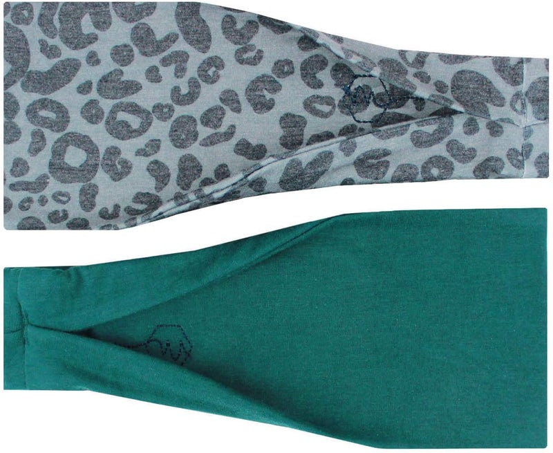 Maven Thread 4" Wide Workout Headbands for Women (2 Pack) – Non-Slip Sweatbands for Gym, Running & Yoga - Image 1