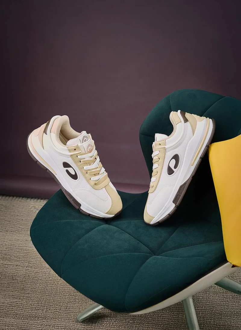 Campus  Men Pixar Bubble Yoga Max Lace-Up Sneakers-White for Men | Best Price UAE